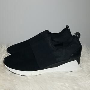 New! Alfani Women's Black  Step 'N Flex Westonn Wedge Sneakers